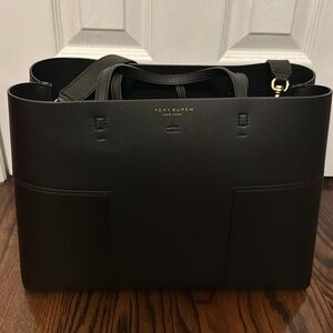 Tory Burch BLOCK-T TRIPLE-COMPARTMENT TOTE